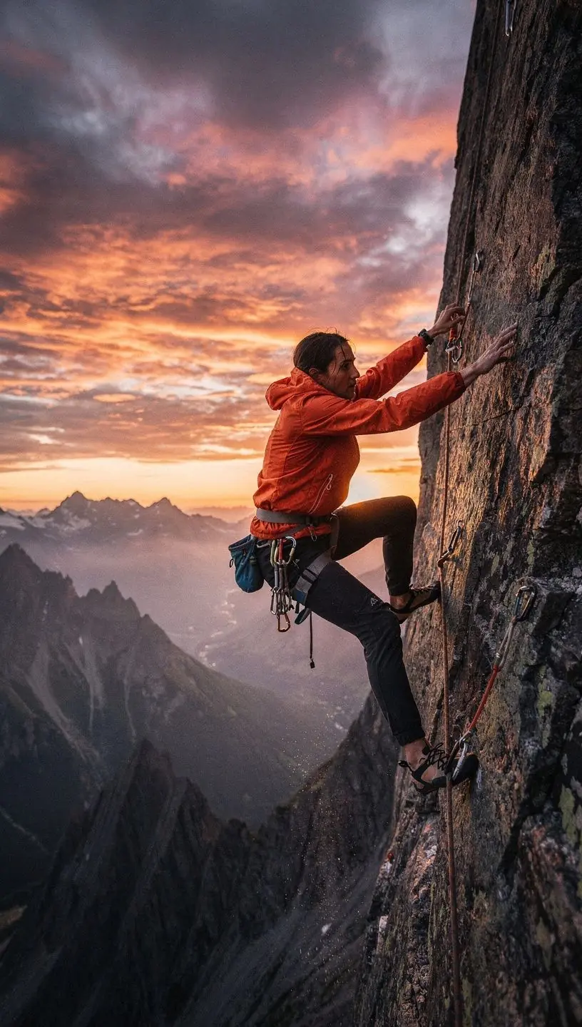 Ein erfahrener Trainer zeigt den Teilnehmern die richtige Handhabung von Kletterseilen während eines Online-Kurses.