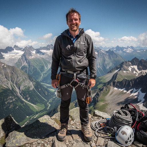 Ein Trainer, der den Schülern die richtige Technik zum Sichern beim Klettern erklärt.