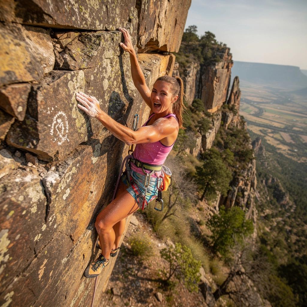 Ein Bildschirm mit einer Online-Lektion über Seiltechniken und Sicherheitsvorkehrungen.